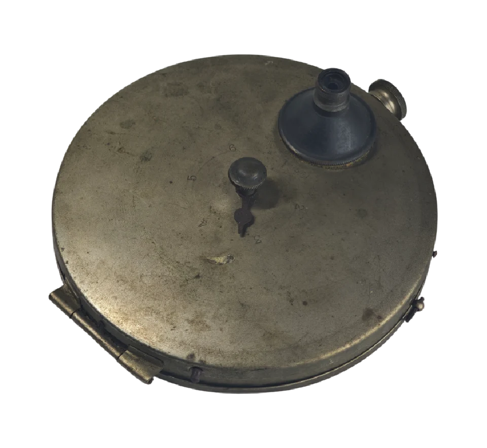 Cámara espía Stirn del siglo XIX — camuflada en chaqueta, en la colección de Pol