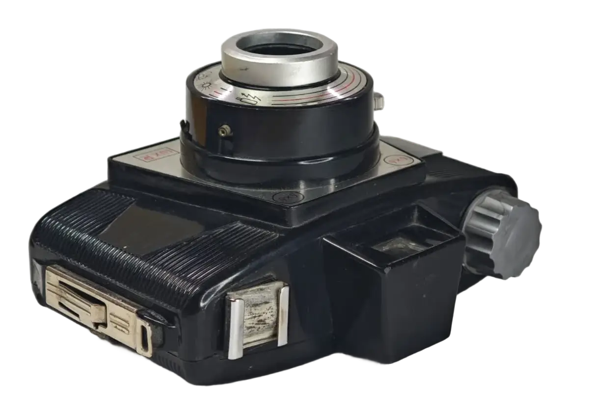 Rara pronta cámara española de baquelita 6X6