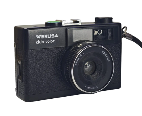 Werlisa club color negra cámara analógica