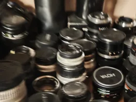 Objetivos y lentes de la colección analógica